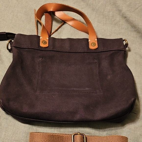 Black and Tan Crossbody Bag - Picture 3 of 4